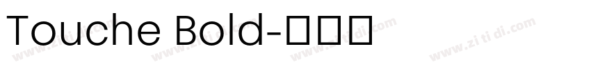 Touche Bold字体转换